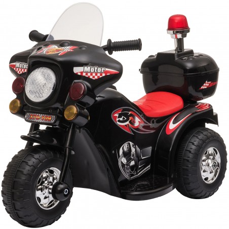 Motocicleta electrica de politie pentru copii, Lumini LED si Sunete