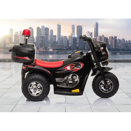 Motocicleta electrica de politie pentru copii, Lumini LED si Sunete