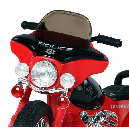 Motocicleta electrica de politie pentru copii, Lumini LED si Sunete