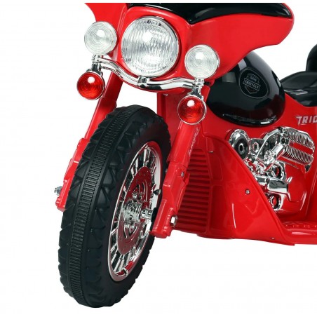 Motocicleta electrica de politie pentru copii, Lumini LED si Sunete