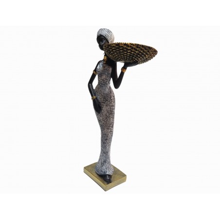STATUETA DECORATIVA ,FEMEIE AFRICANA