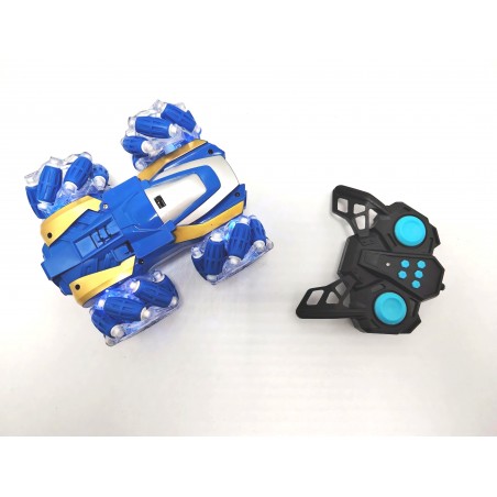 Mașinuță RC Stunt cu Telecomandă – Albastru & Auriu