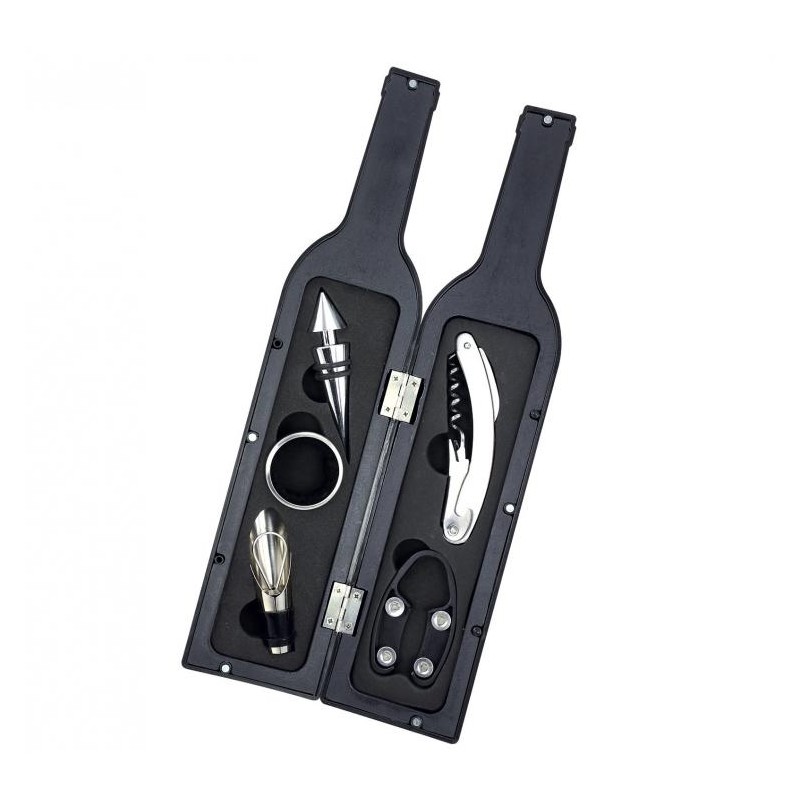 Set cadou 5 in 1 sticlă accesorii vin