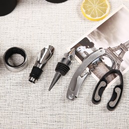 Set cadou 5 in 1 sticlă accesorii vin