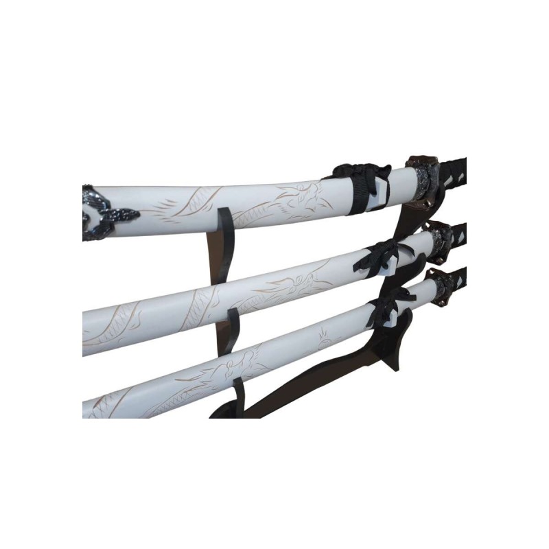 Set cadou 3 Săbii katane decorative cu suport lemn