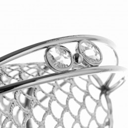 Suport sticlă de vin vintage argintat