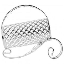 Suport sticlă de vin vintage argintat