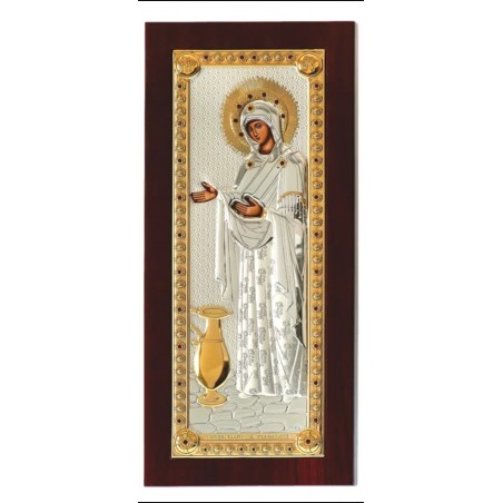 Icoană argint Sporul Casei 11x23cm