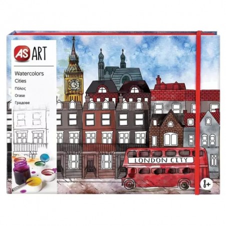 SET DESEN ART ACUARELA, ORASE