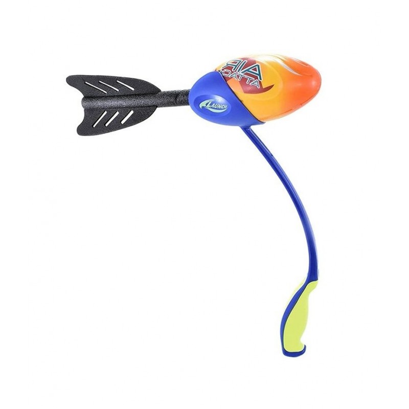 Set Racheta din spuma cu Lansator inclus, Albastru/Portocaliu, 40 cm