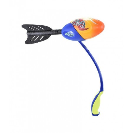 Set Racheta din spuma cu Lansator inclus, Albastru/Portocaliu, 40 cm