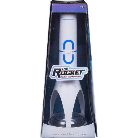 Microfon de jucarie WiFi The Rocket alb cu amplificator si boxa