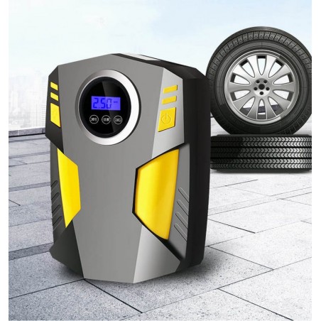 COMPRESOR AUTO PORTABIL,AFISAJ DIGITAL,LUMINA LED,DC 12 V
