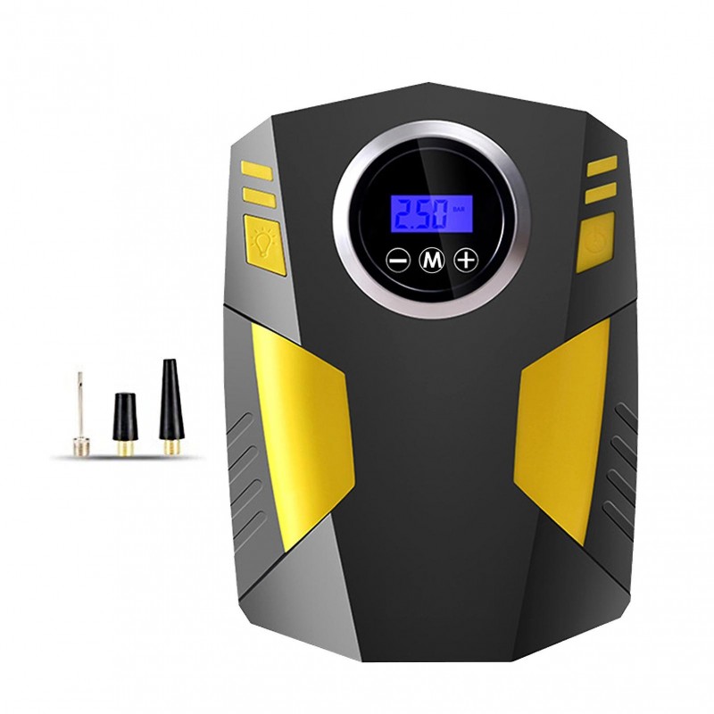 COMPRESOR AUTO PORTABIL,AFISAJ DIGITAL,LUMINA LED,DC 12 V