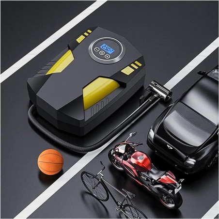 COMPRESOR AUTO PORTABIL,AFISAJ DIGITAL,LUMINA LED,DC 12 V