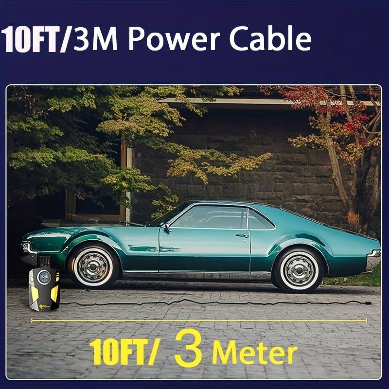 COMPRESOR AUTO PORTABIL,AFISAJ DIGITAL,LUMINA LED,DC 12 V