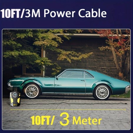 COMPRESOR AUTO PORTABIL,AFISAJ DIGITAL,LUMINA LED,DC 12 V