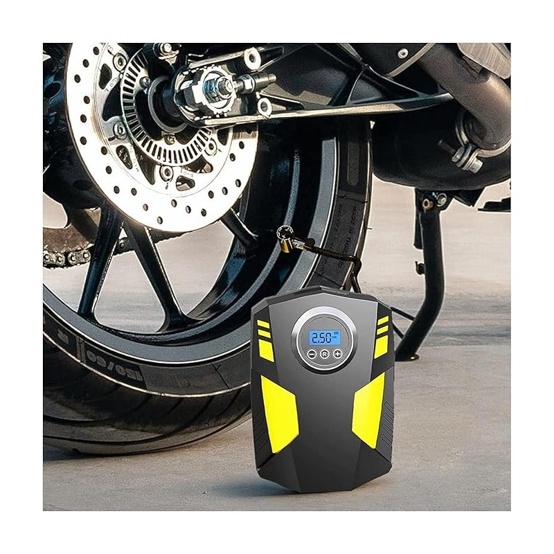 COMPRESOR AUTO PORTABIL,AFISAJ DIGITAL,LUMINA LED,DC 12 V