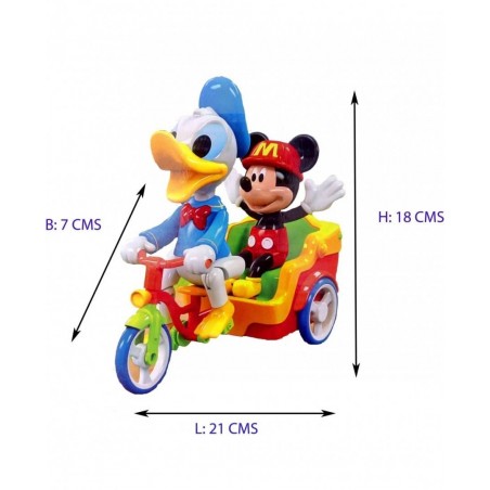 JUCARIE DONALD DUCK SI MICKEY MOUSE PE TRICICLETA