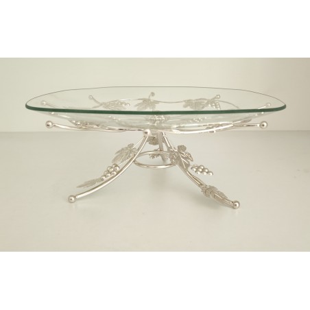 FRUCTIERA DIN STICLA CU PICIOR ARGINTAT