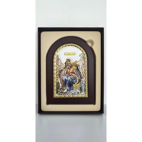 ICOANA ARGINT SFANTUL ILIE,COLOR