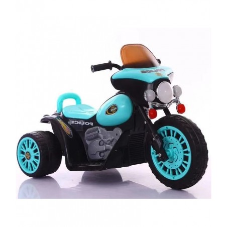 Motocicleta electrica de politie pentru copii, Lumini LED si Sunete