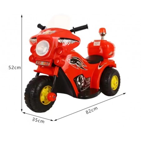 Motocicleta electrica de politie pentru copii, Lumini LED si Sunete