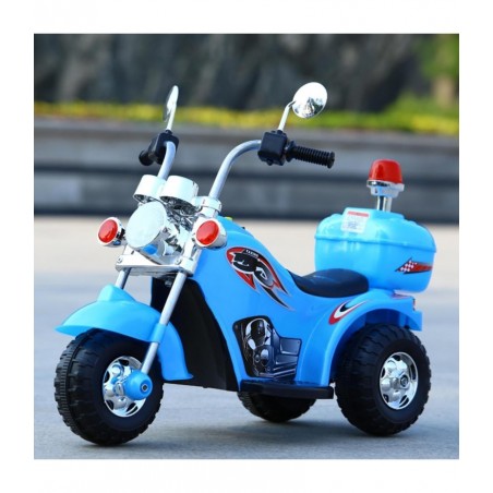 Motocicleta electrica de politie pentru copii, Lumini LED si Sunete