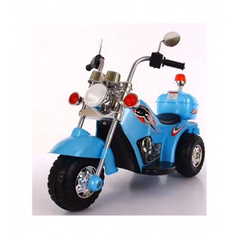 Motocicleta electrica de politie pentru copii, Lumini LED si Sunete