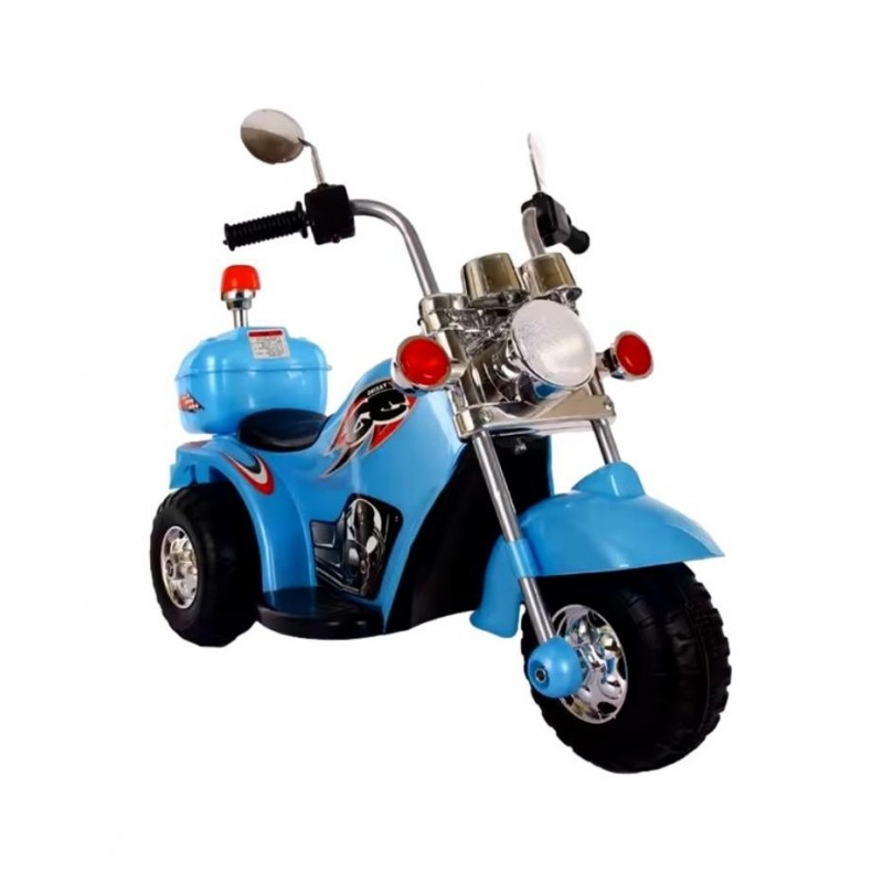 Motocicleta electrica de politie pentru copii, Lumini LED si Sunete