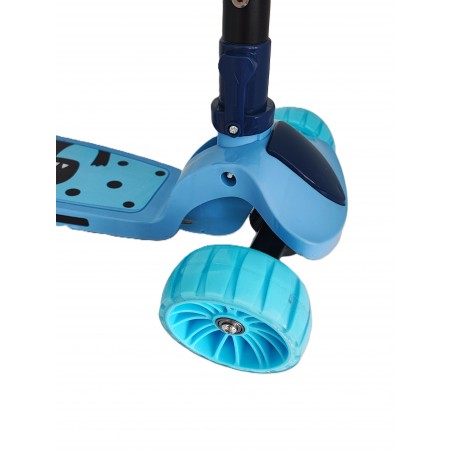 Trotineta pentru copii cu sezut,pliabila,Albastru