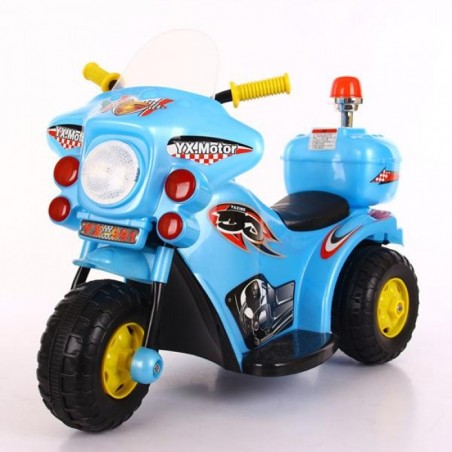 Motocicleta electrica de politie pentru copii, Lumini LED si Sunete