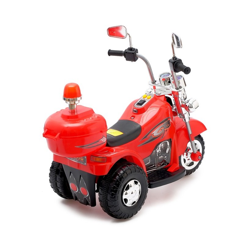 Motocicleta electrica de politie pentru copii, Lumini LED si Sunete