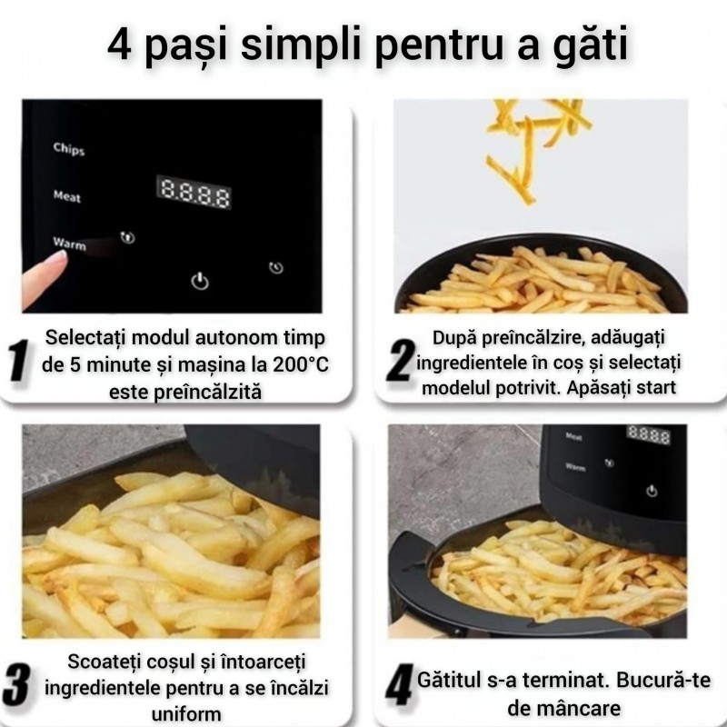 Friteuza Silver Crest fara Ulei cu Aer Cald