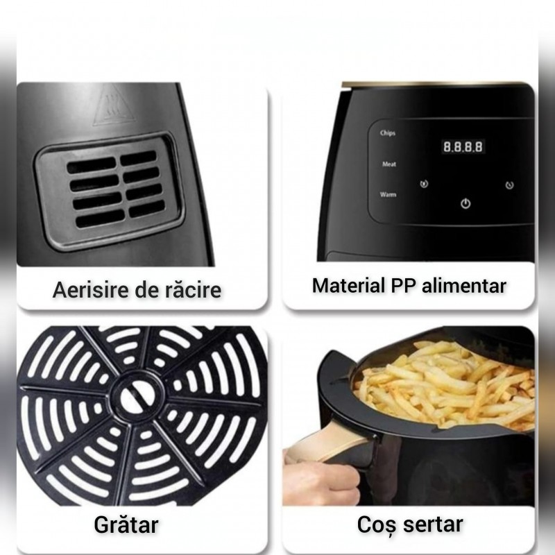 Friteuza Silver Crest fara Ulei cu Aer Cald