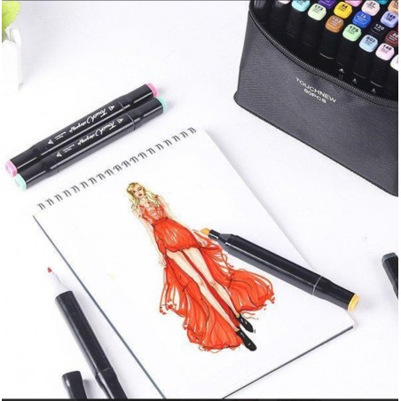 SET 80 DE CARIOCI/MARKERE PROFESIONALE,CAP DUBLU