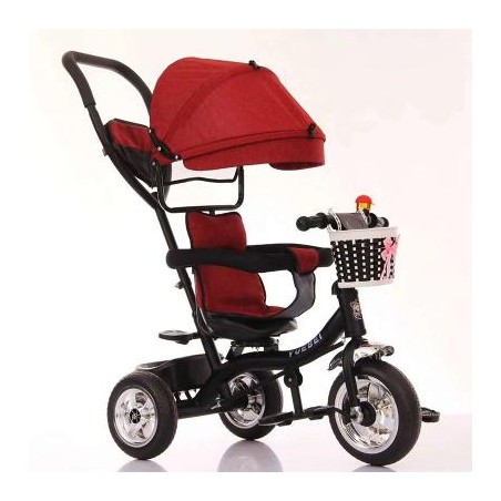 Tricicleta parasolar rosu